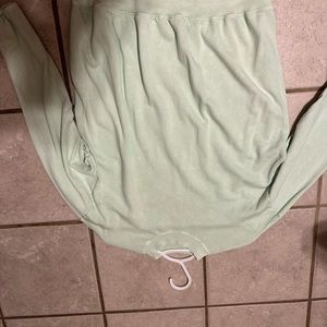 Pale green sweatshirt